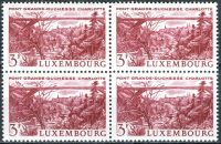 (1966) MiNr. 737 ** - Luxembourg - 4-er - landscapes