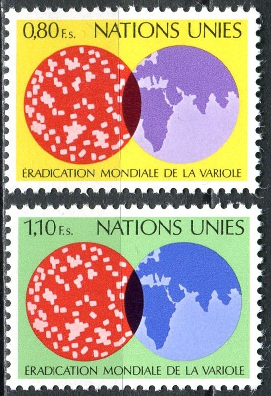(1978) MiNr. 73 - 74 ** - OSN Ženeva - Globální vymýcení pravých neštovic