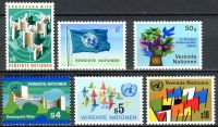 (1979) MiNo. 1 - 6 ** - UN Vienna - Stamps - flags, UN