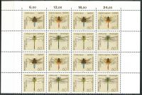(1991) MiNo. 1546 - 1549 ** - Germany - 16-er (4 x 4-er) - dragonflies