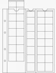 OPTIMA Coin Sheets for Euro sets up to 26 mm ø, clear