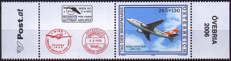 (2006) MiNo. 2606 ** - Austria - coupon - Airbus 310