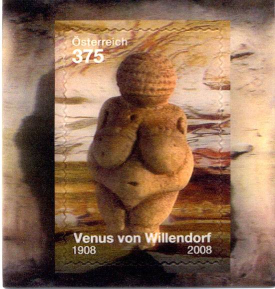 (2008) MiNo. 2758 ** - Austria - BLOCK 44 - Venus of Willendorf (3D)