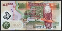 Zambia - (P45f) 1000 Kwacha (2008) - UNC polymer