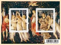 (2010) MiNr. 4993 - 4994 ** BL 143 - France - Sandro Botticelli