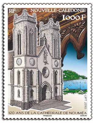 (2010) No. 1537 ** - New Caledonia - 120 years of the Cathedral in Noumea