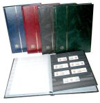 BASIC Stockbooks - A4, 32 black pages, 9 clear strips