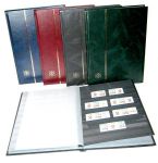 Stock Book BASIC - A4, 16 pages, clear strips, divided leaves