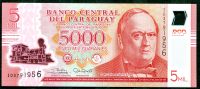 Paraguay (P 234c) - 5000 quaranies (sér. I - 2017) - UNC