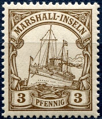 (1901) MiNr. 13 ** - DR/ Marshall-Inseln - 3 Pfenning