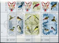 (1965) MiNr. 1088 - 1102 - O - block - Cuba - Christmas: birds