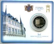 (2013) 2 € - Luxembourg - National anthem - coin card