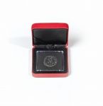 NOBILE coin case on Quadrum coin capsule (red)