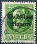 (1919) MiNr. 117 II. A - O - Bayern - King Ludwig III. - reprint
