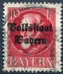 (1919) MiNr. 119 II. A - O - Bayern - Král Ludvík III. - přetisk | www.tgw.cz