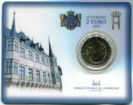 (2005) 2 € - Luxembourg - Henri + Adoplhe - coin card