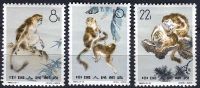 (1963) MiNr. 741 - 743 ** - China - monkeys