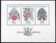 (1998) MiNo. 173 - 175 ** Minisheet - Czech Republic - Charles IV.