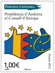 (2012) MiNo. 752 ** - Andorra (Fr.) - Presidency of the Council of Europe
