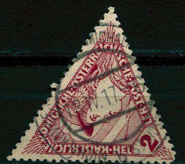 (1916) MiNr. 217 - O - Austria-Hungary - stamp from the series Express Surcharge - Head of Mercury