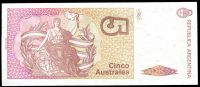 Argentina (P 324a) - 5 Pesos (1986) - UNC