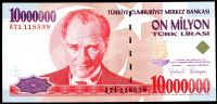Turkey - (P 213) 1 000 000 Lir (1999) - UNC