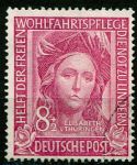 (1949) MiNr. 117 - O - Germany - St. Elizabeth, (1207-1231)*