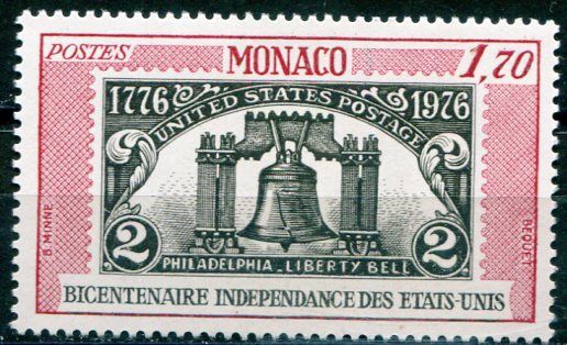 (1976) MiNr. 1223 ** - Monako - 200. výročí nezávislosti USA