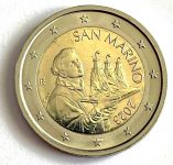 (2023) San Marino 2 € - UNC circulation coin in capsule