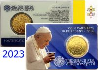 (2023) Vatican 50c - coin card (No. 14) - Pope Francis