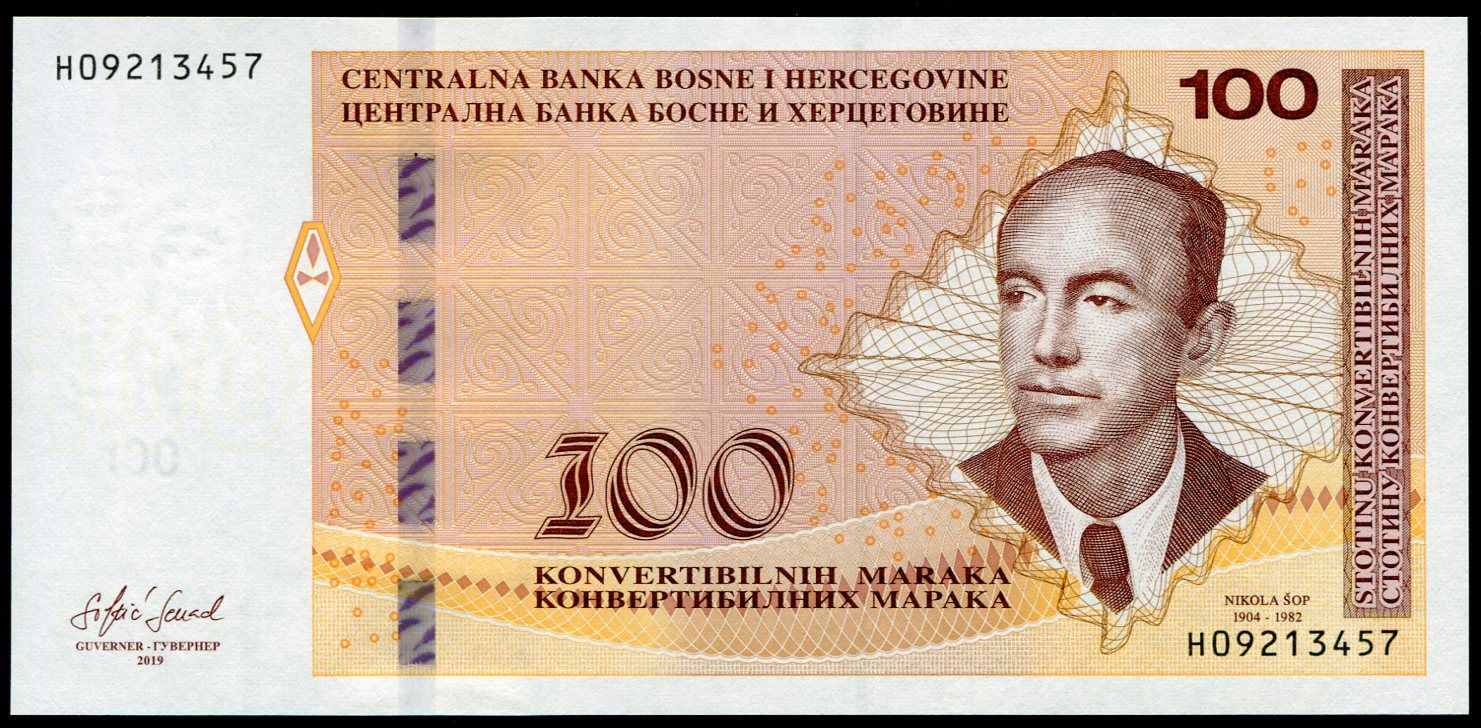 Bosna a Hercegovina (P 86) 100 Konvertibilních Marek (2019) - UNC