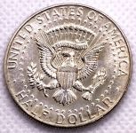 (1969) USA - silver coin 1/2 dollar (Ag) - Kennedy (#1)