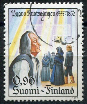 (1977) MiNr. 812 - O - Finland - 200th birthday of Paavo Ruotsalainen