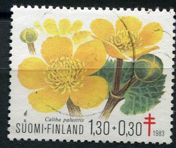 (1983) MiNr. 934 - O - Finland - Marsh Marigold (Caltha palustris)