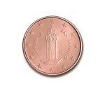 (2006) San Marino 1c - circulation coin (UNC) | Coins (without packaging), in a capsule