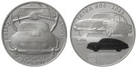 Sada stříbrné mince a medaile - Tatra 603 a medaile pocta Luboši Charvátovi