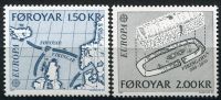 (1982) MiNr. 70 - 71 ** - Faroe Islands - EUROPA