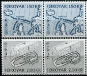(1982) MiNr. 70 - 71 **, 2-er - Faroe Islands - EUROPA