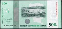 Congo (P 100) 500 FRANCS (2010) - UNC - commemorative banknote