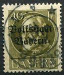 (1919) MiNr. 124 II. A - O - Bayern - King Ludwig III. - reprint