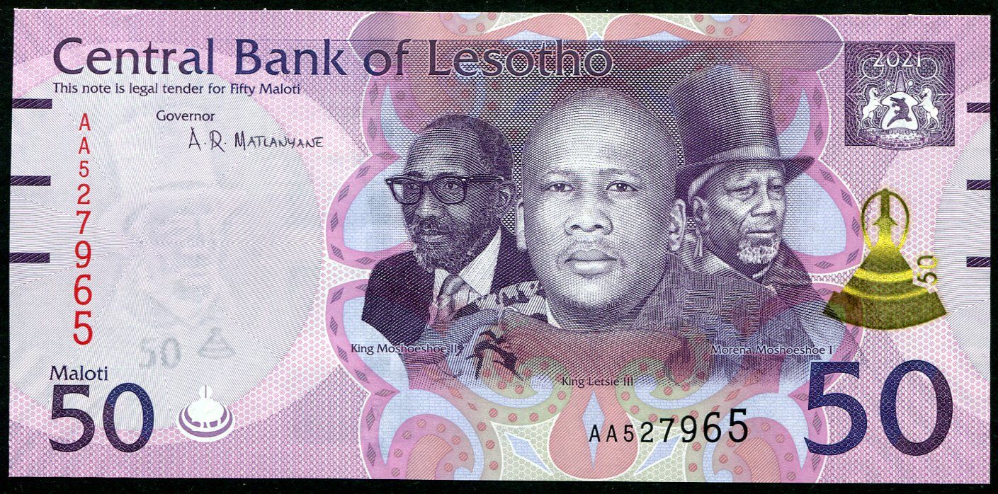 Lesotho (P 28) 50 MALOTI (2013) - UNC