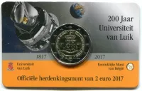 (2017) - 2 € - Belgium - 200 years of the University of Liege