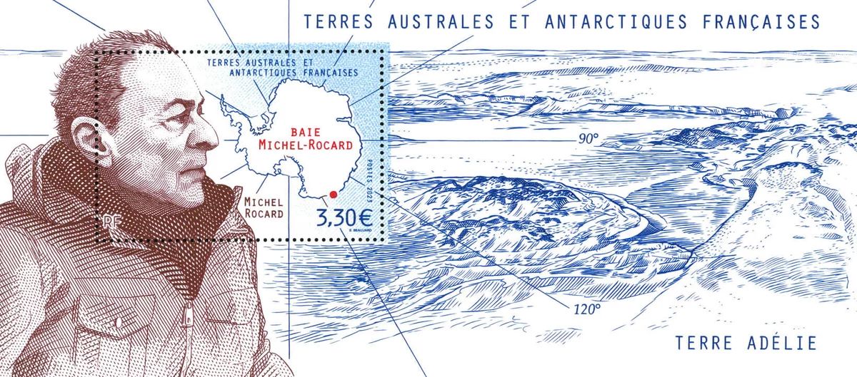  (2023) MiNr. 1187 **, Block 108 - Francouzská Antarktida - Michel Rocard