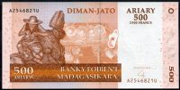 Madagaskar - (P 88b) 500 Ariary (2004) - UNC