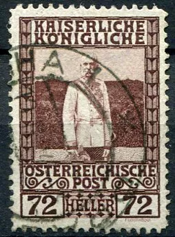 (1908) MiNr. 152 - O - Austria-Hungary - stamp from the series: 60th anniversary of the reign of Emperor Franz Joseph I.