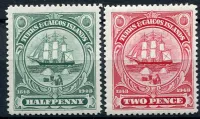 (1948) MiNr. 136 - 137 ** - Turks and Caicos Islands