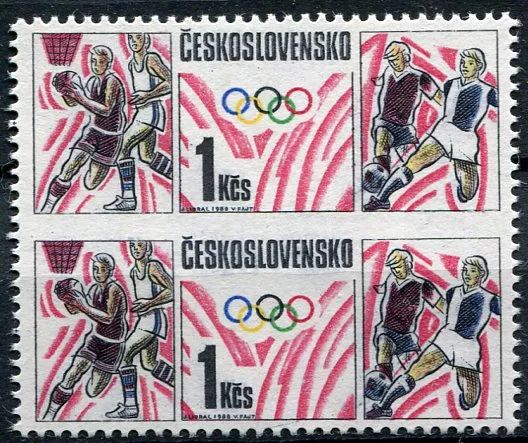 (1988) č. 2827 B ** - Československo - Olympijské hry 1988