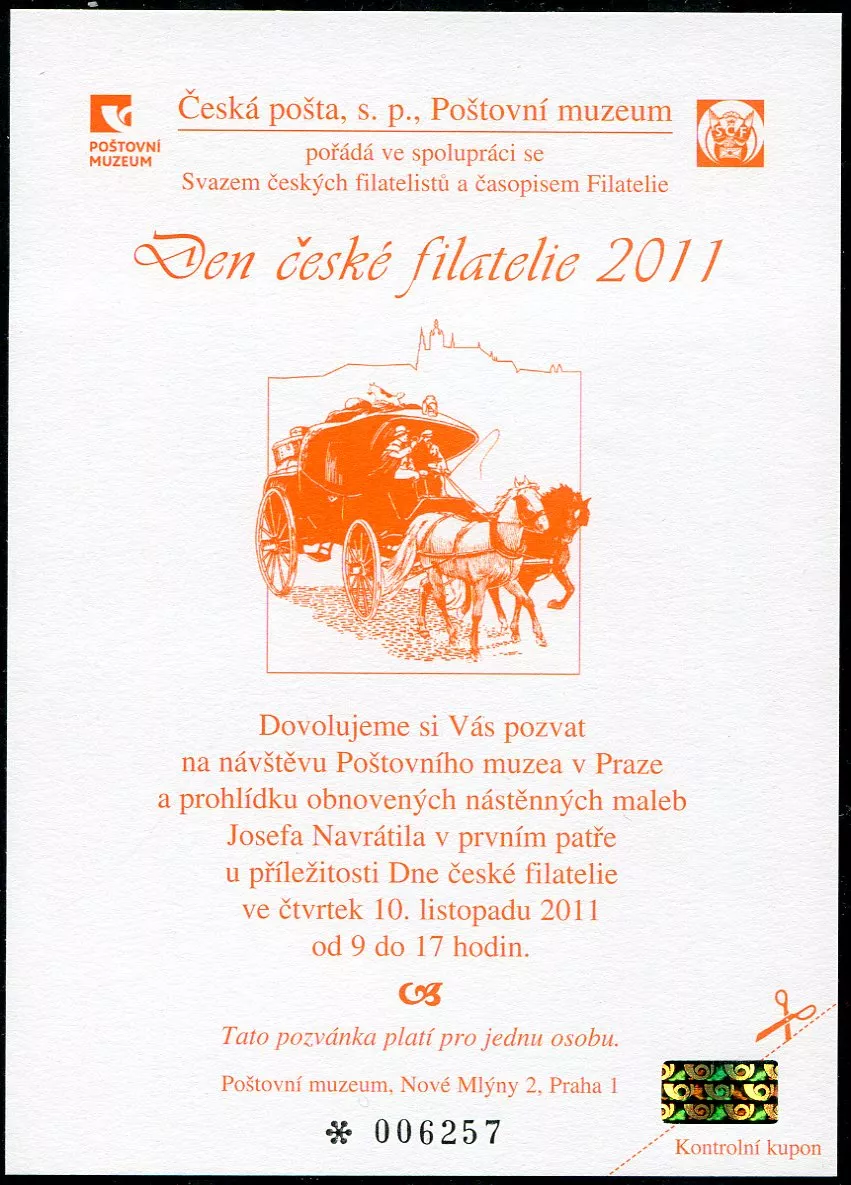 (2011) PPM 9 - Den české filatelie 2011 (pro S.Č.F.)