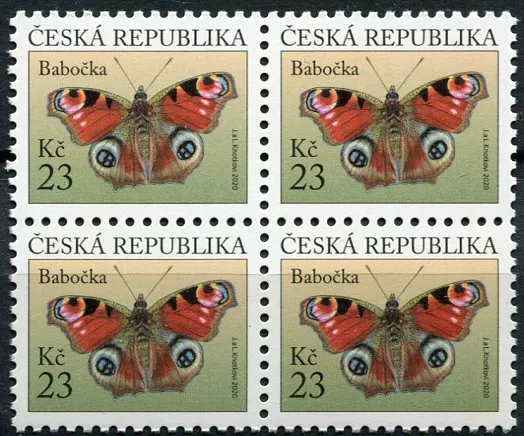 (2020) č. 1103 **, 4-bl - Česká republika - Motýl: Babočka