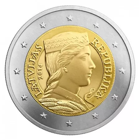 (2014) Latvia 2 € circulation coin (BU)